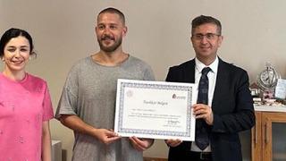 Uraz Kaygılaroğlu örnek vatandaş seçildi, Teşekkür Belgesi’ne layık görüldü