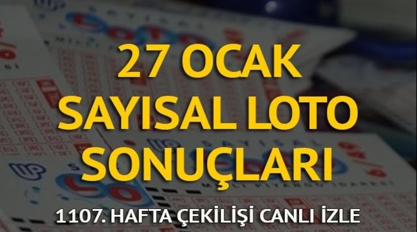 Sayısal Loto sonuçları 27 Ocak: Sayısal Loto 1107. hafta sonucu ve sayıları (MPİ canlı çekiliş)