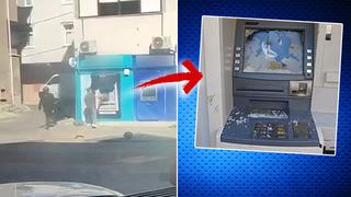 Elinde çekiçle geldi, ATM'yi böyle parçaladı!