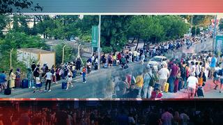 Görüntüler Ayvalık’tan geldi! 3 günlük tatil sonrası uzun kuyruklar oluştu…