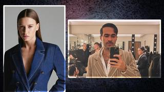 'Reklam aşkı' denilmişti! Serenay Sarıkaya ve Mert Demir çiftinden ilk paylaşım! Kucağına alıp poz verdi