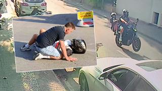 Başından bir an bile ayrılamadı! Tek teker şovu genç kızı hastanelik etti