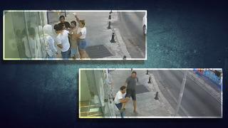 Kuaför ile baklavacının kahveli ve uçan tekmeli kavgası! Yer: Bodrum! O anlar kamerada... Kız çocuğunun yüzüne de geldi, yanık oluştu