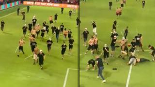 İsrail'de futbol maçı savaş alanına döndü! İsrailliler, ellerinde sopalarla Arap taraftarları kovaladılar...