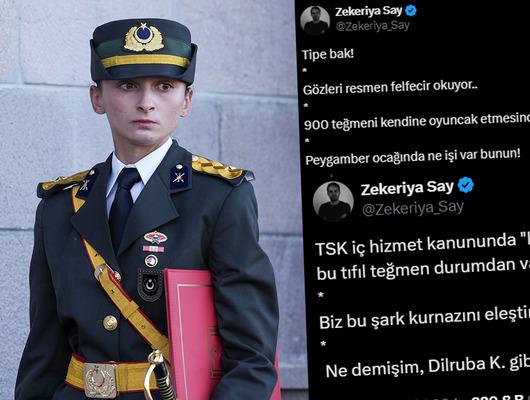 'Tıfıl teğmen' deyip "tipi" üzerinden yargıladı, bir de askerliğini sorguladı