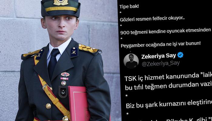 'Tıfıl teğmen' deyip "tipi" üzerinden yargıladı, bir de askerliğini sorguladı