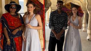 Hindistan'a giden Türk turist ünlü gibi karşılandı! Fotoğraf çektirmek için sıraya girdiler: Şans getirdiğine inanıyorlarmış