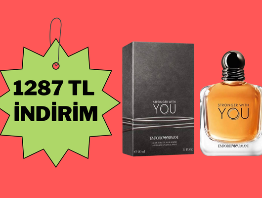 Hem modern hem klasik bir koku! Armani Stronger With You indirimde