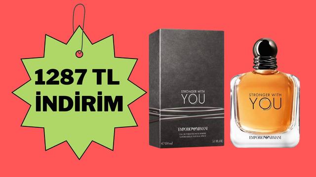 Hem modern hem klasik bir koku! Armani Stronger With You indirime girdi