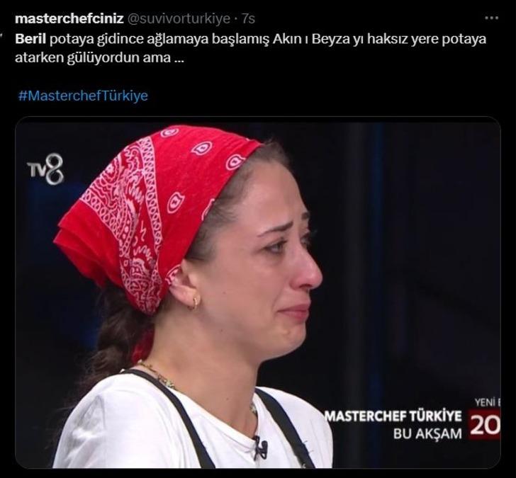 MasterChef'te Beril potada! Ağlayınca sosyal medya yıkıldı: Ağlayacaksan oynama... G4