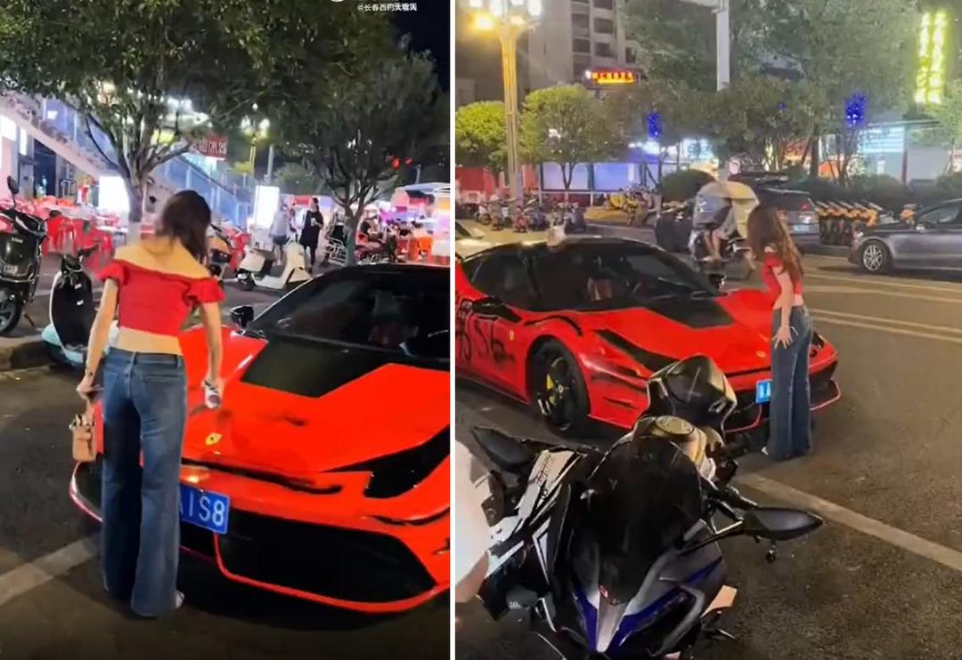 Kendisini aldatan sevgilisinden aldığı intikam aracı oldu! L&uuml;ks aracına sprey boyayla hakaretler yazdı... Kimse engel olamadı