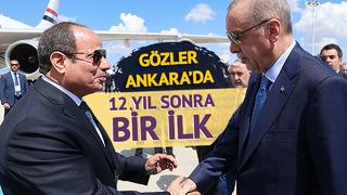 Son dakika | Ankara'da tarihi ziyaret: Mısır Cumhurbaşkanı Sisi Türkiye'de! Cumhurbaşkanı Erdoğan havalimanında karşıladı