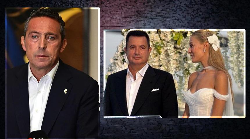 Acun Ilıcalı'nın düğününde Ali Koç gelin Ayça Çağla Altunkaya'ya seslendi! "Başkanım ben çok utanırım"