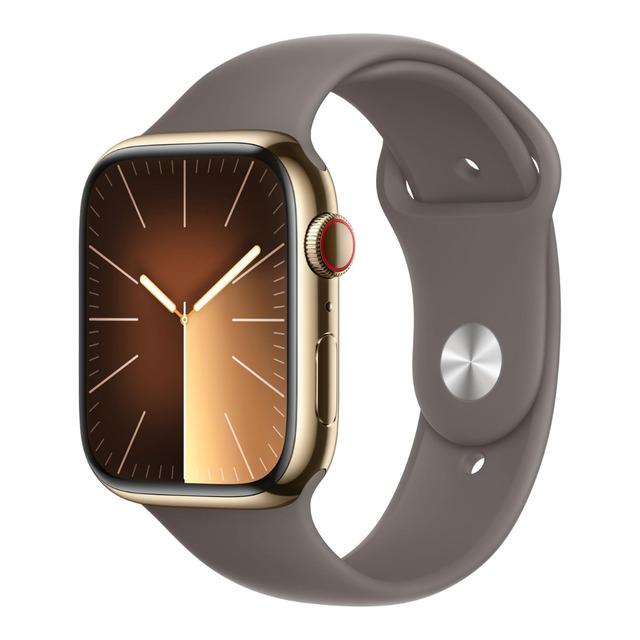 Apple Watch Series 9 GPS + Cellular Altın + Kil Rengi