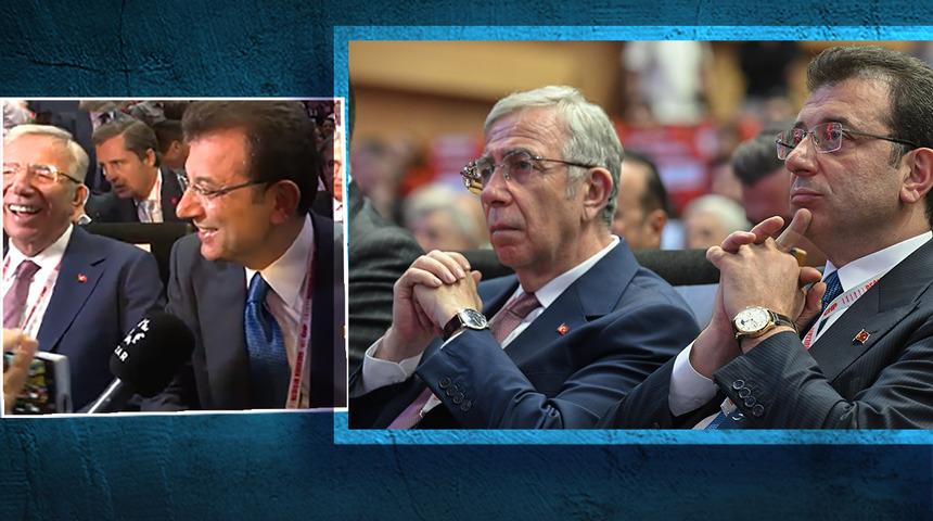 İmamoğlu'nun yanıtı Mansur Yavaş'ı da güldürdü: Cumhurbaşkanı adaylığı sorusu bu kez yan yanalarken geldi