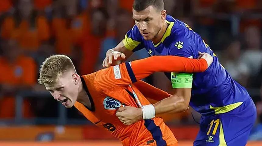 Dzeko'nun golü de yetmedi! Bosna Hersek, Hollanda'dan fark yedi