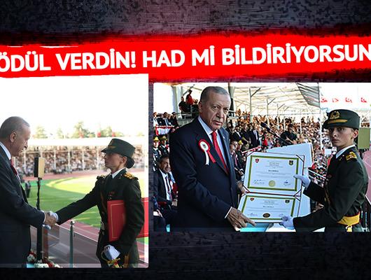 Erdoğan'a teğmen Ebru Eroğlu ile karelerini hatırlatarak yüklendi