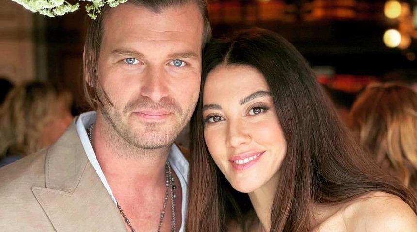 Kıvanç Tatlıtuğ eşi Başak Dizer'le paylaştı! Yorum yağdı: Köpeği bile yakışıklı