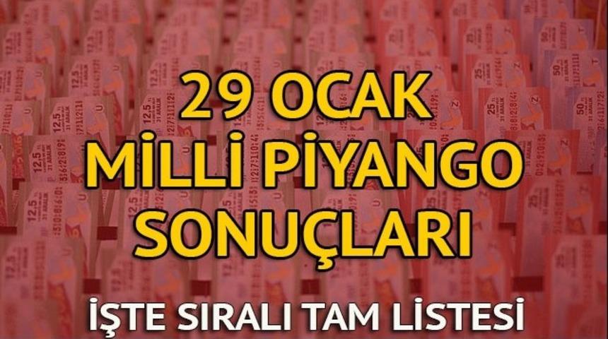 Milli Piyango sorgula - 29 Ocak 2018 Milli Piyango &ccedil;ekilişi sonu&ccedil;ları sıralı tam listesi