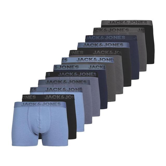 JACK & JONES JACSHADE SOLID TRUNKS 12 PACK Boxer Erkek