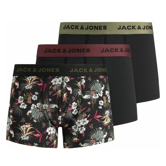 JACK & JONES JACFLOWER MICROFIBER 3 PACK Boxer Şort Erkek