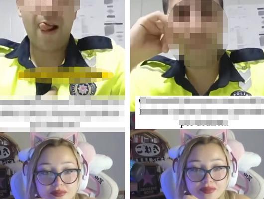 Polis memurunun uygunsuz hareketleri görenlere pes dedirtti