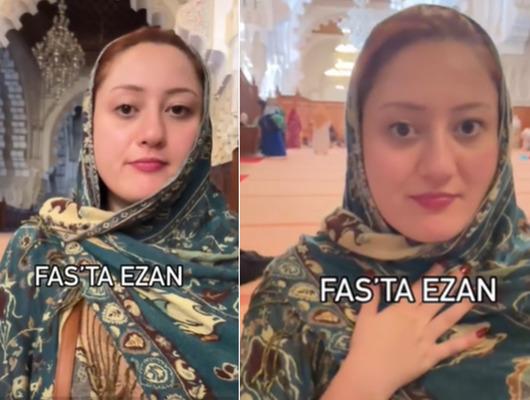 Fas'a giden Türk ezan sesini paylaştı! "Çok farklı"