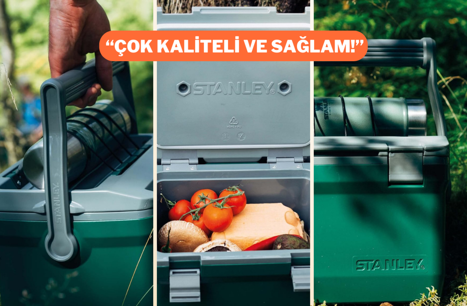 Seyahatte, kampta, plajda yiyecek ve içecekleriniz hep taze kalsın! Stanley Soğutucu Çanta indirime girdi
