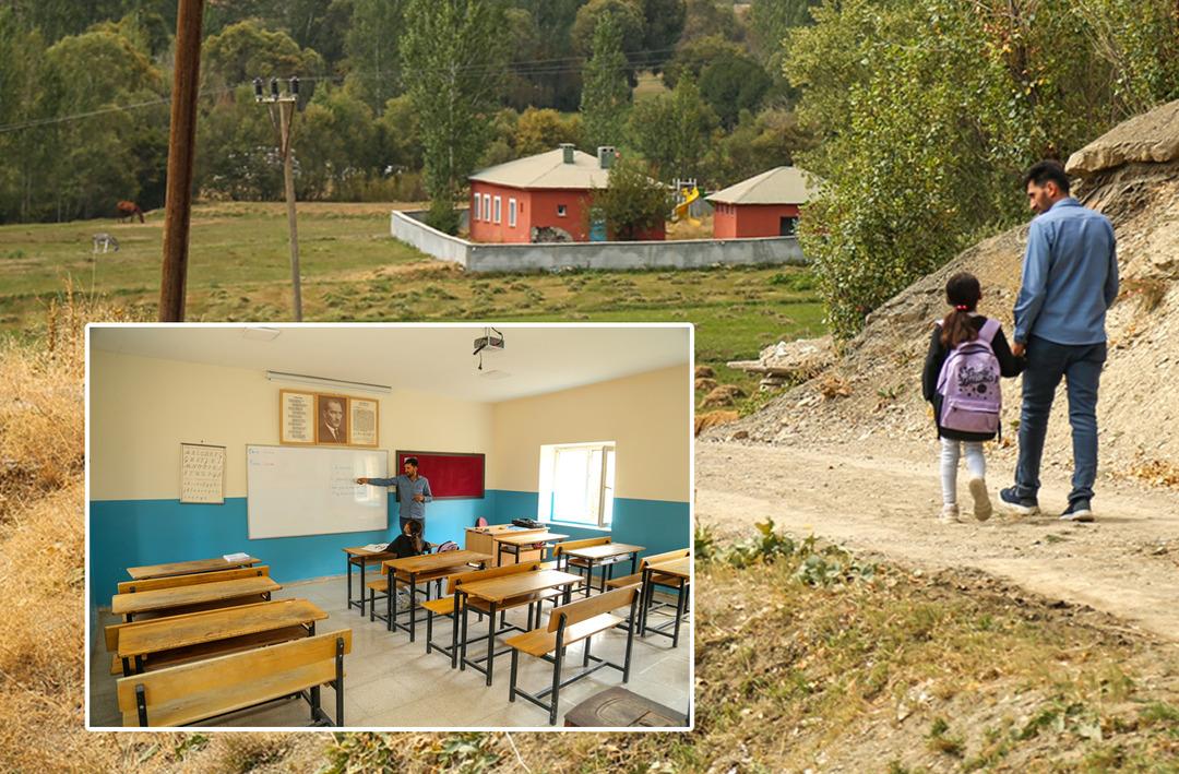 Okulun tek &ouml;ğrencisi! Yalnız gidiyor, okuyor, oynuyor, geliyor... 'Keşke sınıf arkadaşım olsaydı'