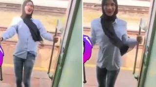 Trenden sarkarak video çekmek istemişti! İşler hesapladığı gibi gitmedi... Kafasını direğe vurdu: 'Ne yaptın kendine?'