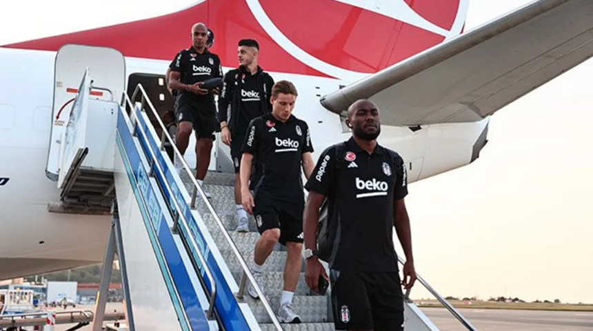 Beşiktaş kafilesi Trabzon'a ulaştı!