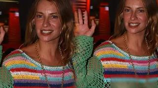 Milyarder sevgilisinden ayrılan Tuba Ünsal file kazağın içine hiçbir şey giymedi... Olay tarz