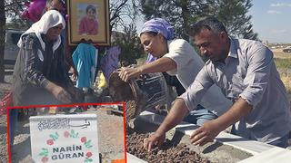 Narin'in mezarı yapıldı: Mermerle kaplanan mezarın başucuna Türk bayrağı dikilecek