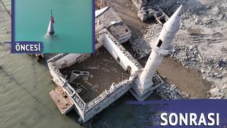 Sular altında kalmıştı, Pusat Köyü 14 yıl sonra suların çekilmesiyle yeniden ortaya çıktı