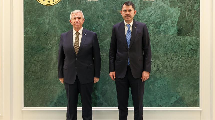 İmamoğlu'nun ardından Yavaş ile de görüştü! Bakan Murat Kurum sosyal medyadan paylaştı