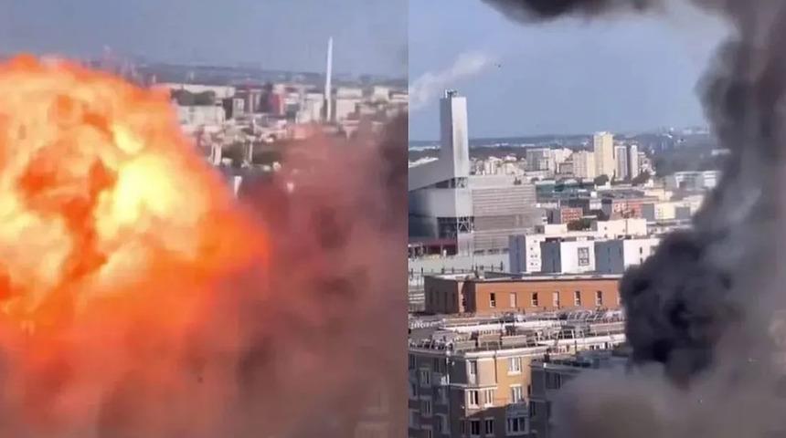 Paris’te korku dolu anlar! Çatı katında patlama yaşandı, 2 kişi yaralandı