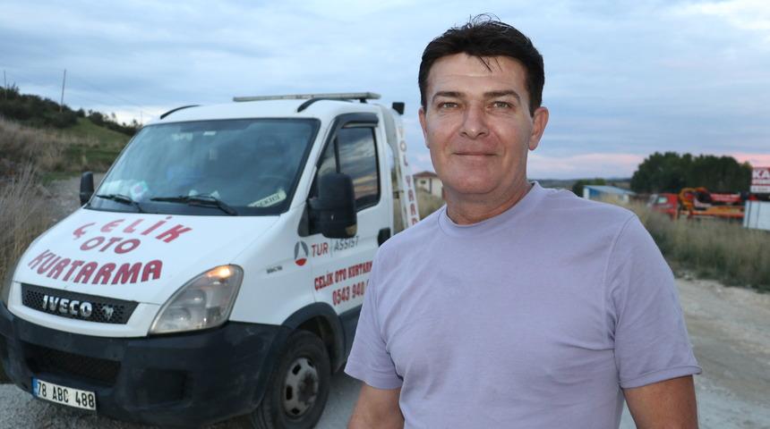 Kastamonu'da bir çekiciye 2 çekicinin yüklenmesi sosyal medyada ilgi gördü