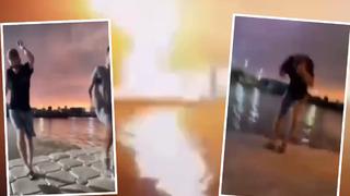 Sosyal medya için dans videosu çeken gençlerin üzerine yıldırım düştü! O anlar saniye saniye kaydedildi... Çok korkunç