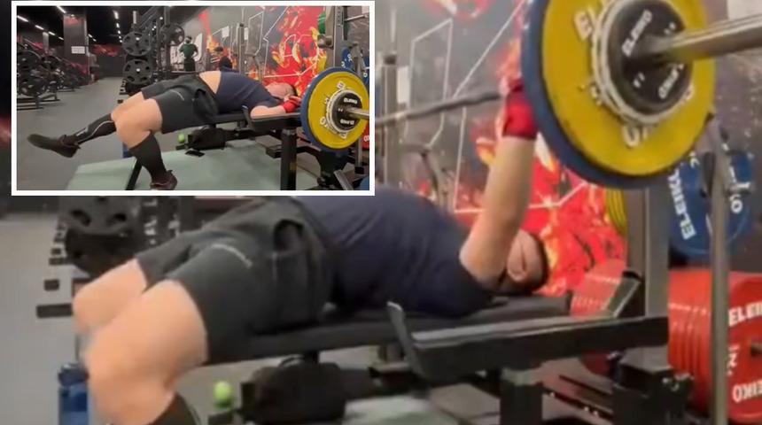 230 kiloluk halter bir anda boğazına düştü! Kabus dolu dakikalar: Kendi boğulma anları saniye saniye kaydetti... Birkaç adım ötedekiler bile hemen fark etmedi