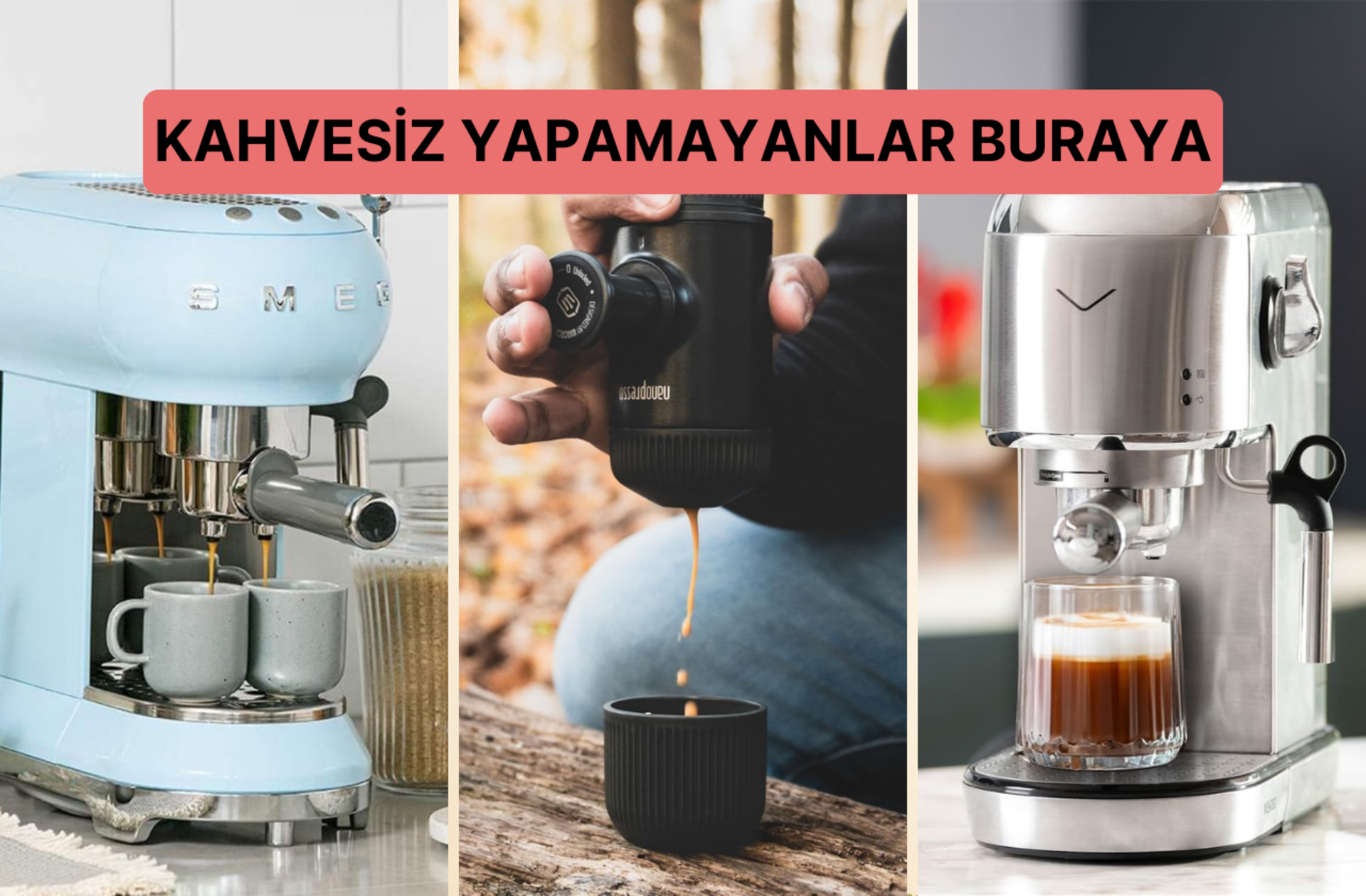 Evde profesyonel kahve deneyimi! Kahve tutkunlarına özel espresso makineleri