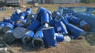 Bursa'da tehlike! Boş arsada 80 adet zehirli etil kloroformat varili bulundu