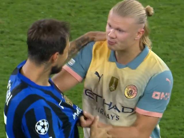 Haaland, formasını isteyen Inter'li futbolcuya formasını vermedi! "Maç boyunca formamı çektin durdun, şimdi s..... git"