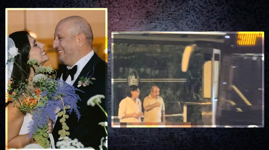 Meriç Aral ve Serkan Keskin'in düğününden sonra soluğu otobüs durağında aldı! Nur Sürer'i görenler çok şaşırdı