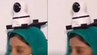 Kızının her dışarı çıktığında endişelendiği dile getiren baba başına güvenlik kamerası yerleştirdi.... Onu daha yakından izliyorum