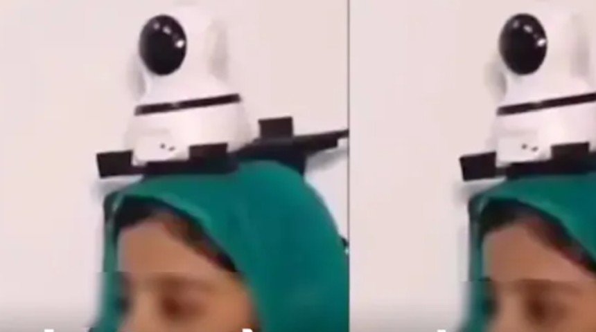 Kızının her dışarı çıktığında endişelendiği dile getiren baba başına güvenlik kamerası yerleştirdi.... "Onu daha yakından izliyorum"