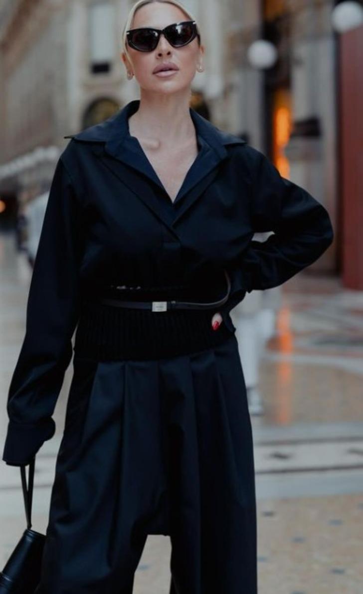 Hadise Milano Moda Haftası'nda yerini aldı! Defile izlemeye siyahlar içinde gitti! Tarzına beğeni yağdı  G2