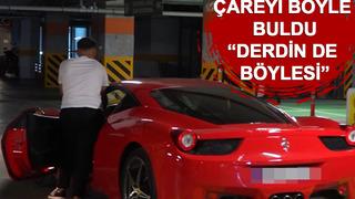 Komşular lüks arabasının motor sesinden rahatsız oldu! Çareyi çalıştırmadan iterek garajında çıkartmakta buldu... Derdin de böylesi