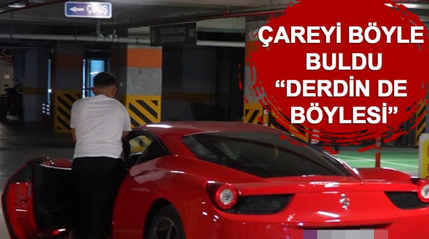 Komşular lüks arabasının motor sesinden rahatsız oldu! Çareyi çalıştırmadan iterek garajında çıkartmakta buldu... "Derdin de böylesi"