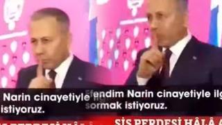 İçişleri Bakanı Ali Yerlikaya Narin sorusuna 'sus' işareti yaparak yanıt verdi!