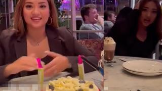 Pastaya maytap yerine meşale koydular! Ortalık bir anda savaş alanına döndü... Anbean kamerada